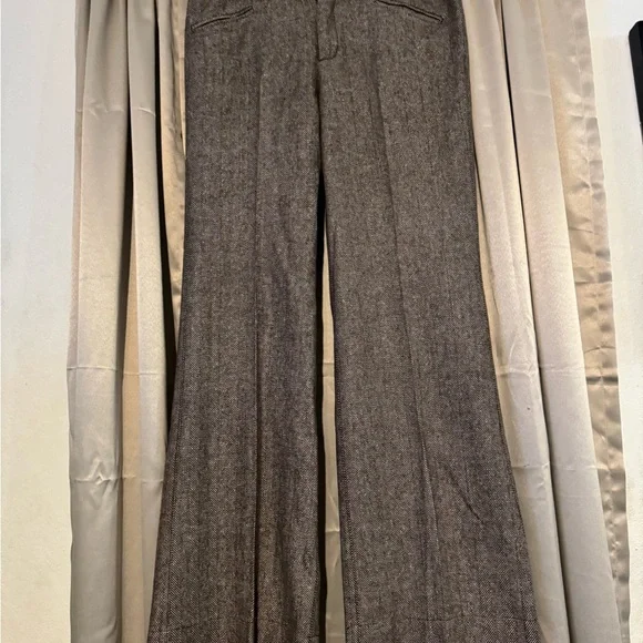Tulle Brown Herringbone Pants - Picture 2 of 14